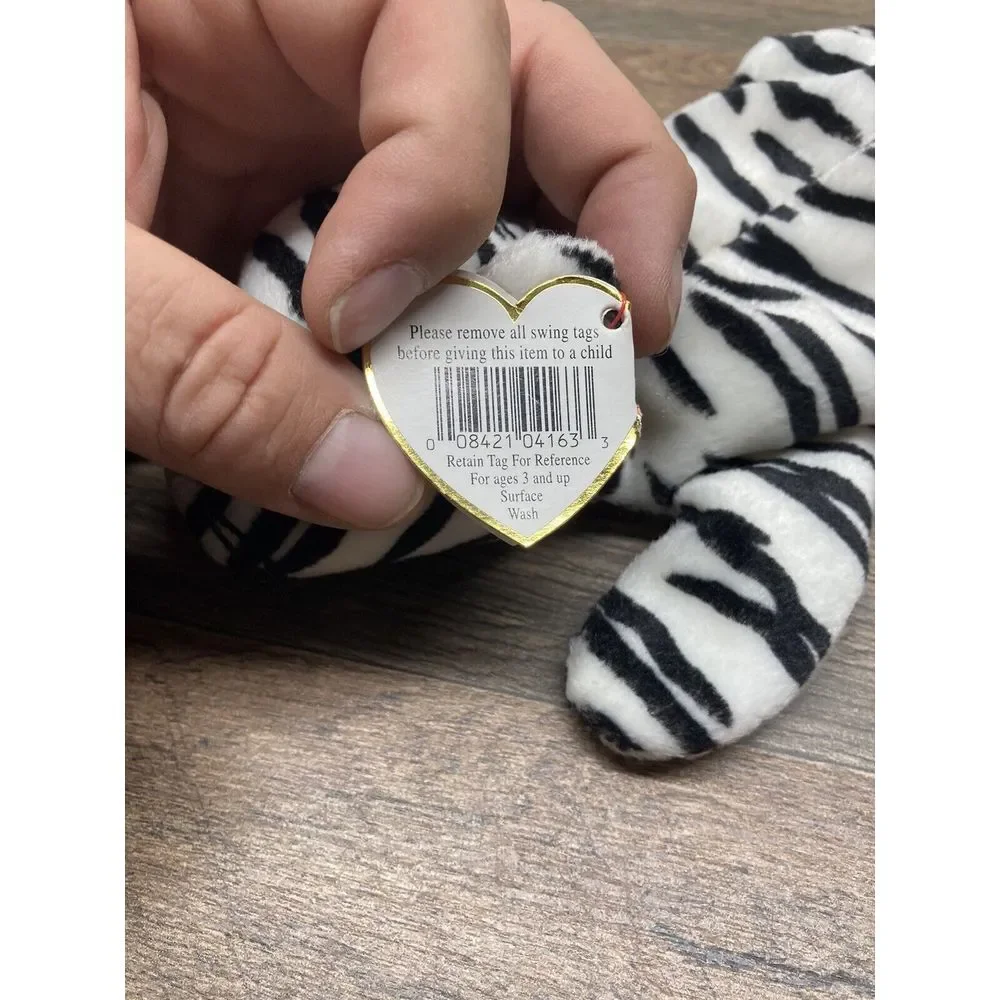 TY Beanie Baby - BLIZZARD the White Tiger (9 inch)‎